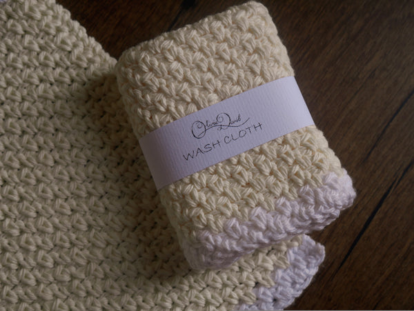 Washcloth - Soft Ecru